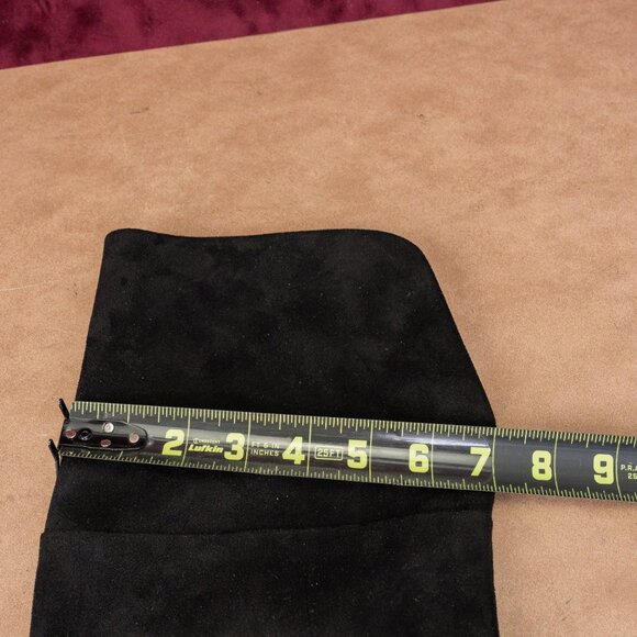 BP Women Luke Black Faux Suede Block Heel Over The Knee Boots sz 6.5 - Picture 7 of 10